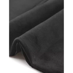 Women's Faux Suede Blazer Jacket Vintage Casual Button Down Long Sleeve Blazer With Pockets -Fashion Clothing Store 7830340 ALT3