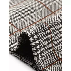 Women's Plaid Suit Pants High Waist Side Slit Business Office Long Trousers -Fashion Clothing Store 7830393 ALT3