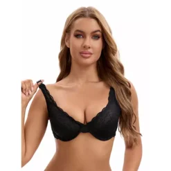Women's Lace Underwire Adjustable Straps Push Up Soft Cup Bras -Fashion Clothing Store 7832088 ALT2