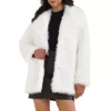 Women's Faux Fur Coat Fluffy Long Sleeve Lapel Winter Outerwear Coat