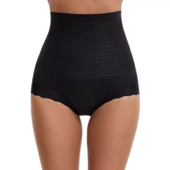 Women's Tummy Control Shapewear Panties High Waisted Body Shaper Panty Shaping Boyshorts Underwear -Fashion Clothing Store 7832110 Black