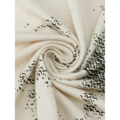 Women's Longewear Button Up Tencel Floral Ink Wash Pattern Short Sleeve Notched Collar Pants Set -Fashion Clothing Store 7833801 ALT3