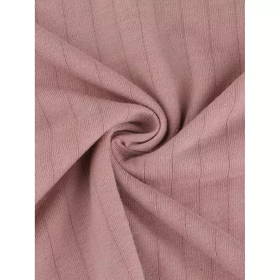 Women's Cotton Pajamas Ribbed Sleepwear Pullover Tops With Pants Loungewear Sets With Pocket 4 Women's Cotton Pajamas Ribbed Sleepwear Pullover Tops With Pants Loungewear Sets With Pocket - Image 4