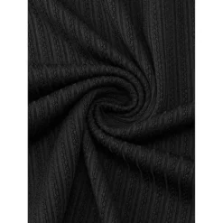 Women's Ribbed Nightgown Spaghetti Strap Sleepwear Dress Lace Trim Sleeveless Tank Nightshirt -Fashion Clothing Store 7838641 ALT3