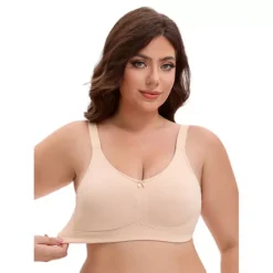 Women's Pocket Bra For Silicone Bosom Forms Full Coverage Minimizers 11 Women's Pocket Bra For Silicone Bosom Forms Full Coverage Minimizers -Fashion Clothing Store 7844370 Beige