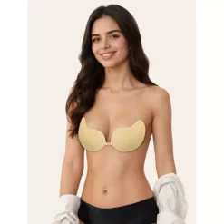 Women's Reusable Strapless Push-up Invisible Breathable Sticky Adhesive Bras For Backless Dress -Fashion Clothing Store 7855320 ALT3