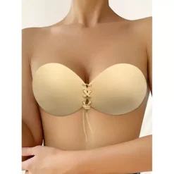 Women's Strapless Push Up Adjustable Invisible Backless Sticky Silicone Reusable Adhesive Bras -Fashion Clothing Store 7860186 ALT2