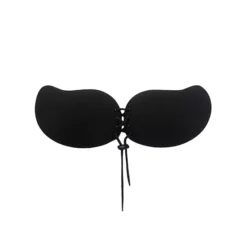 Women's Strapless Push Up Adjustable Invisible Backless Sticky Silicone Reusable Adhesive Bras -Fashion Clothing Store 7860186 Black Mango Cup
