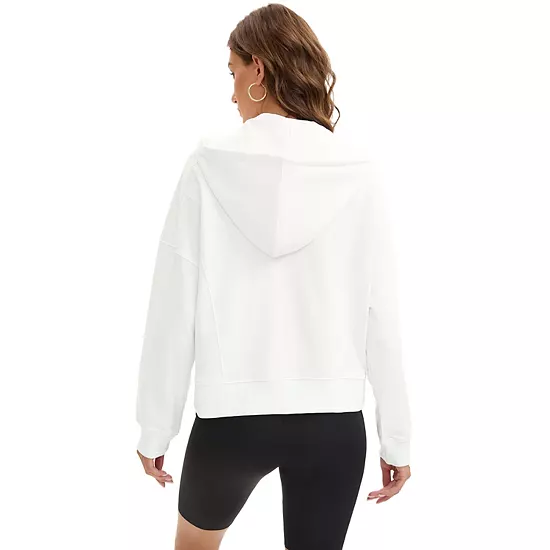 Womens Cropped Hoodie Long Sleeve Half Zip Pullover Oversized Sweatshirts Fall Winter Outfits 2 Womens Cropped Hoodie Long Sleeve Half Zip Pullover Oversized Sweatshirts Fall Winter Outfits - Image 2