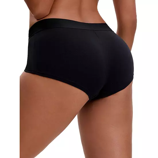 3 Packs Women's High Waist Tummy Control Elastic Waistband Comfortable Boyshorts 2 3 Packs Women's High Waist Tummy Control Elastic Waistband Comfortable Boyshorts - Image 2