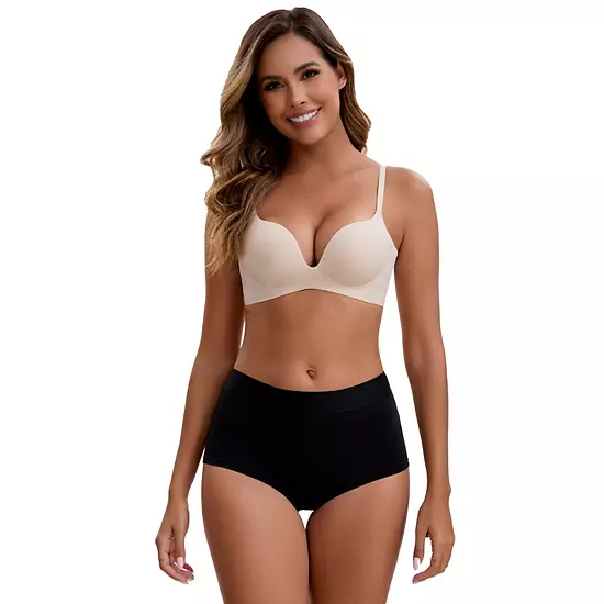 3 Packs Women's High Waist Tummy Control Elastic Waistband Comfortable Boyshorts 3 3 Packs Women's High Waist Tummy Control Elastic Waistband Comfortable Boyshorts - Image 3