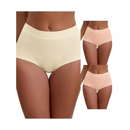 3 Packs Women's High Waist Tummy Control Elastic Waistband Comfortable Boyshorts 9 3 Packs Women's High Waist Tummy Control Elastic Waistband Comfortable Boyshorts - Image 9