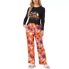Women's Halloween Matching Cute Pumpkin Print Long Sleeve Top With Pants Family Pajama Sets
