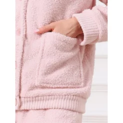 INSPIRE CHIC Women's Fleece Fluffy Plush Winter Button Down Tops With Pants Warm Pajama Sets -Fashion Clothing Store GUEST 0ffde9eb 8274 4f32 b06c 2954fad56001