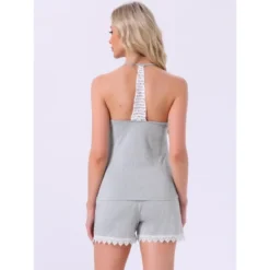 INSPIRE CHIC Womens Cami Pajamas Racerback Lace Trim V Neck 2 Piece Tank Top With Shorts Sets -Fashion Clothing Store GUEST 18c03bfa 1a66 43cf ac7a e633d0ba1ce2