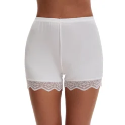 INSPIRE CHIC Women's Lace Trim Ice Silk Mid-Waisted Loose Slip Shorts Light And Breathable Comfort Boyshorts -Fashion Clothing Store GUEST 251bba49 2c07 4aed 85d6 5bed192ceb2f