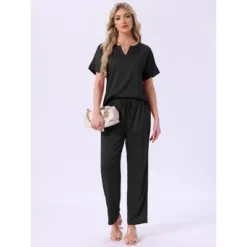 INSPIRE CHIC Womens Silky Pajama Sets Soft Lounge Sets Summer Pajamas Satin Short Sleeve V-neck -Fashion Clothing Store GUEST 28c662b8 5505 4ac1 9f4c c21779d16201