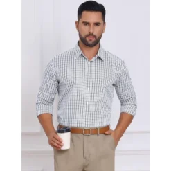 INSPIRE CHIC Men's Long Sleeve Point Collar Long Sleeve Patterned Shirt -Fashion Clothing Store GUEST 36654afe c2a6 47de a791 66fe7816f818