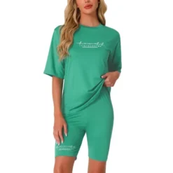 INSPIRE CHIC Women's Summer Pajamas Short Sleeve T-Shirt With Bodycon Shorts Workout Lounge Sets -Fashion Clothing Store GUEST 38e727ba ee16 4d17 bb0e d775620c1c73
