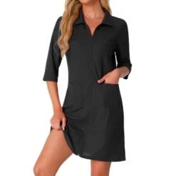 INSPIRE CHIC Women's Waffle Zip-Up 3/4 Sleeves Short House Dresses Bathrobe With Pockets 9 INSPIRE CHIC Women's Waffle Zip-Up 3/4 Sleeves Short House Dresses Bathrobe With Pockets -Fashion Clothing Store GUEST 394d7e3f 8b49 4332 93ba 6bc6bba7098f