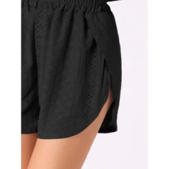 INSPIRE CHIC Women's Hollow Out Long Sleeve Tops With Shorts Outfits Pajamas Sets -Fashion Clothing Store GUEST 3c30c86d 8b67 4d8e b468 e987983e4f35