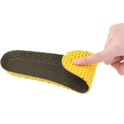 INSPIRE CHIC Gender Neutral Cuttable Honey-comb Breathable Sports Shoe Insoles 2 Pairs