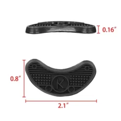 INSPIRE CHIC Nonslip Rubber Shoes Boots Sole Heel Repair Plate Tips Pad 20 Pcs