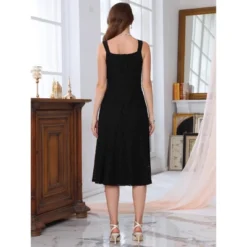 INSPIRE CHIC Women's Lace Prom Straps Square Neck Sleeveless Formal Evening Cocktail Midi Dresses -Fashion Clothing Store GUEST 50a92282 cde6 4cb5 b899 9bbeffc91994