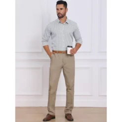 INSPIRE CHIC Men's Long Sleeve Point Collar Long Sleeve Patterned Shirt -Fashion Clothing Store GUEST 5b537cd7 91b7 45aa 98a9 5be8122c133d