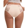INSPIRE CHIC Women's Mid-Waisted Lace Full Coverage Briefs HI-Cut Period Leak Proof Ladies Underpants