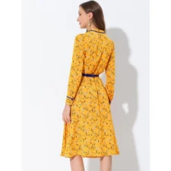 INSPIRE CHIC Women's Floral Keyhole Tie Neck Belted A-Line Midi Dresses 6 INSPIRE CHIC Women's Floral Keyhole Tie Neck Belted A-Line Midi Dresses -Fashion Clothing Store GUEST 7b983893 7317 46bb a97e bd59821e5331
