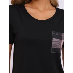 INSPIRE CHIC Women's Plaid Soft Sleepwear Short Sleeve With Pants Pajama Sets -Fashion Clothing Store GUEST 7d9c03cf 00f3 48e2 b456 6d5ec46122a9