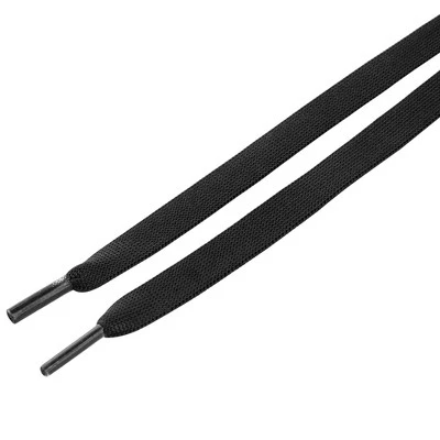 INSPIRE CHIC Flat Wide Rainbow Gradient Colorful Shoelaces For Sneakers 2 Pairs Black 80cm/31.50" 2 INSPIRE CHIC Flat Wide Rainbow Gradient Colorful Shoelaces For Sneakers 2 Pairs Black 80cm/31.50" - Image 2