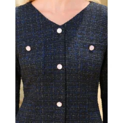 INSPIRE CHIC Women's Bodycon Mermaid Tweed Long Sleeve Elegant Cocktail Fishtail Dresses -Fashion Clothing Store GUEST 95c9d28e b8ae 4e1f bd9c b50a1c422b03