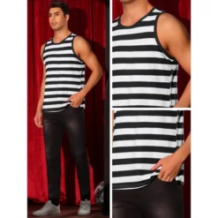 INSPIRE CHIC Men's Sleeveless Crew Neck Casual Striped Tank Top -Fashion Clothing Store GUEST b87bd6c5 49fd 42aa 81ad 47cb86ef5e2f