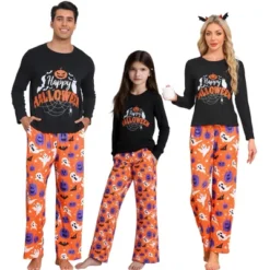 INSPIRE CHIC Halloween Family Pajama Sets Matching Pumpkin Print Long Sleeve Top With Pants Lounge Set -Fashion Clothing Store GUEST c3fa798b ba69 4747 b396 0591fba252d3