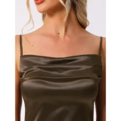 INSPIRE CHIC Women's Cowl Neck Spaghetti Adjustable Strap Ruched Side Slit Midi Dress 7 INSPIRE CHIC Women's Cowl Neck Spaghetti Adjustable Strap Ruched Side Slit Midi Dress -Fashion Clothing Store GUEST d5fd787a 3aac 4d58 96ce 349fbcffe3b5