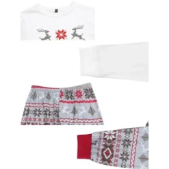 INSPIRE CHIC Christmas Family Pajama Sets Matching Snow Print Long Sleeve Tops With Pants Lounge Set -Fashion Clothing Store GUEST dc217094 4231 4f99 bd58 b618e0335a00