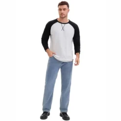 INSPIRE CHIC Men's Long Sleeve Tops Color Block Casual Raglan T-Shirt -Fashion Clothing Store GUEST e450045d cdb7 44aa 8af4 3ae8733c0136