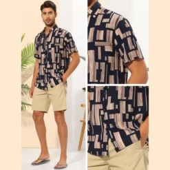 INSPIRE CHIC Men's Geometric Printed Summer Short Sleeves Beach Hawaiian Shirts 7 INSPIRE CHIC Men's Geometric Printed Summer Short Sleeves Beach Hawaiian Shirts -Fashion Clothing Store GUEST f253a39e efe4 4683 bcfb cba57c1b8a14