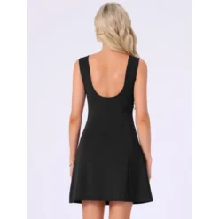INSPIRE CHIC Women's Sleeveless Boat Neck A Line Mini Dress -Fashion Clothing Store GUEST fa38d7d2 6724 4ba4 9d43 64b421890735